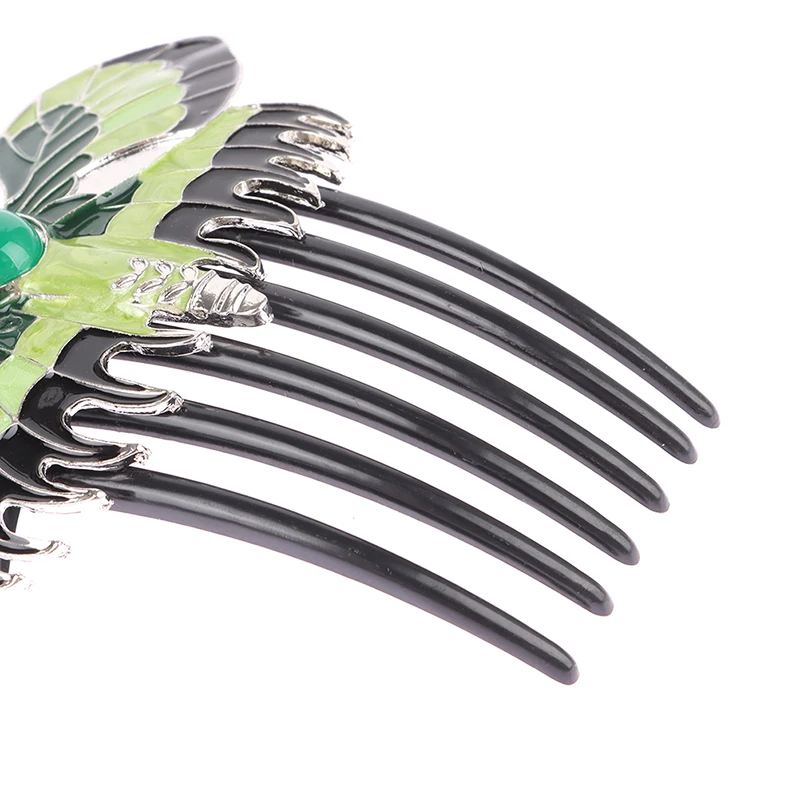 Elegant Titanic Butterfly Hair Combs Hair Clips For Women Retro Long Teeth Slide Hairpins Hair Accessories