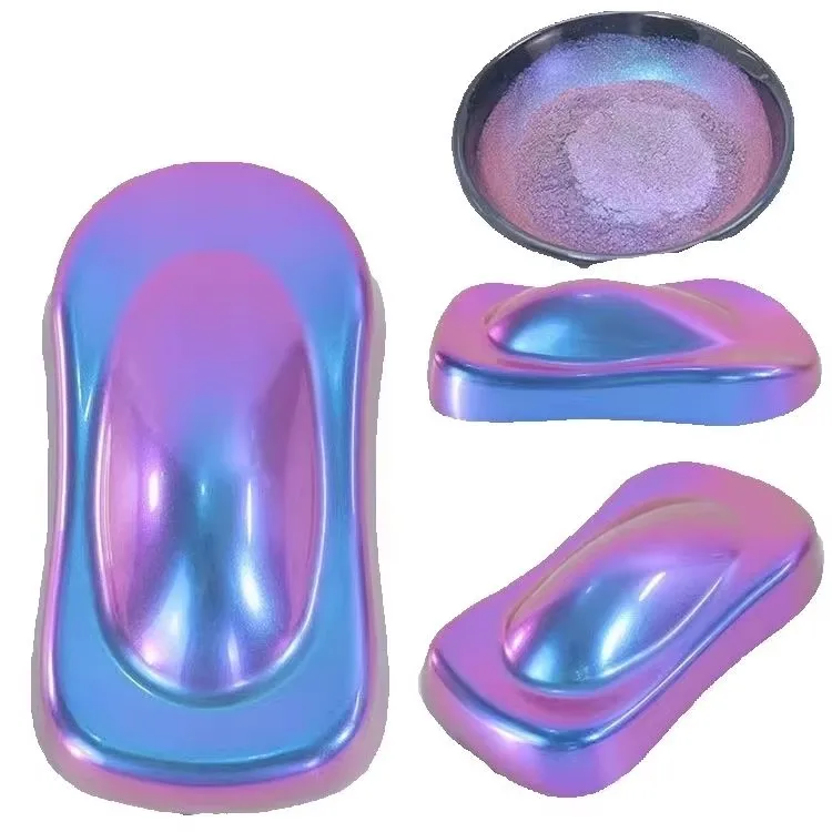 Pigmento perlado metálico para acuarelas/resina epoxi/artesanía, polvo de pintura de coche camaleón, 5042