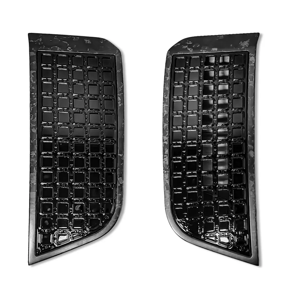 Auto Ricambi Tuning Parafango D'aria Prese d'aria laterali Porta in fibra di carbonio Sfiato laterale Griglia a rete per Land Rover Defender 90 110 2020-2024