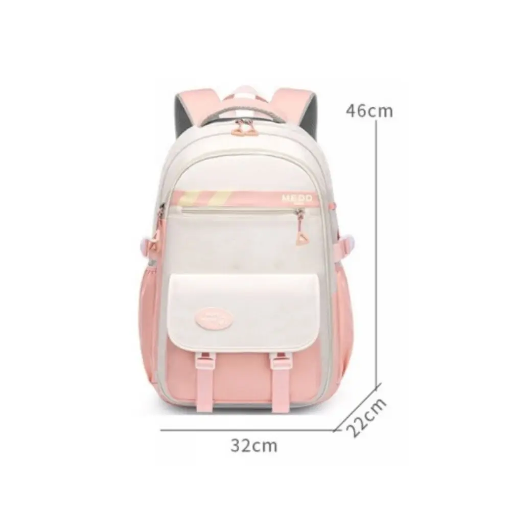 Large Capacity School Bag Lightweight Stress Relief Student Backpack Waterproof Shoulder Backpack Junior And High School Girls