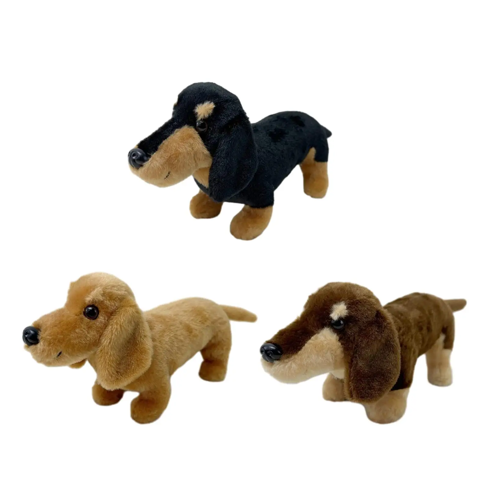 Muñeca Huggable suave con respaldo divertido, Animal de peluche, estatua de perro, figura de mesa