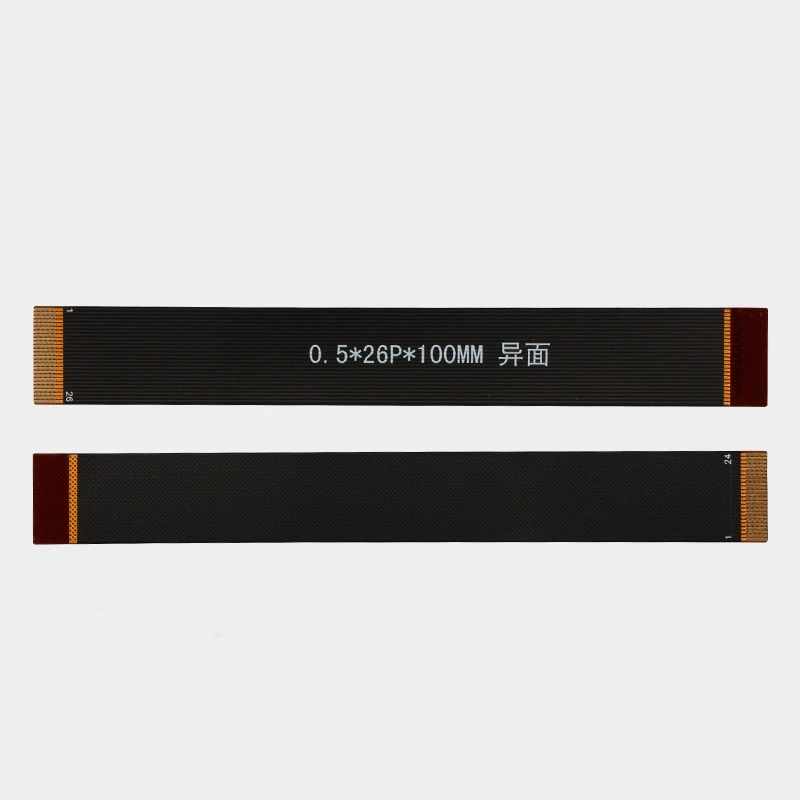 1PCS 0.5mm Pitch Electromagnetic Shielding Film FPC Flexible Cable 6P/60P Same Direction Different Direction Gold Finger