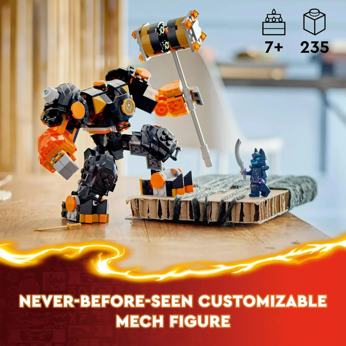 レゴ ニンジャゴー エレメンタル メッカ コールズ アース製 可動