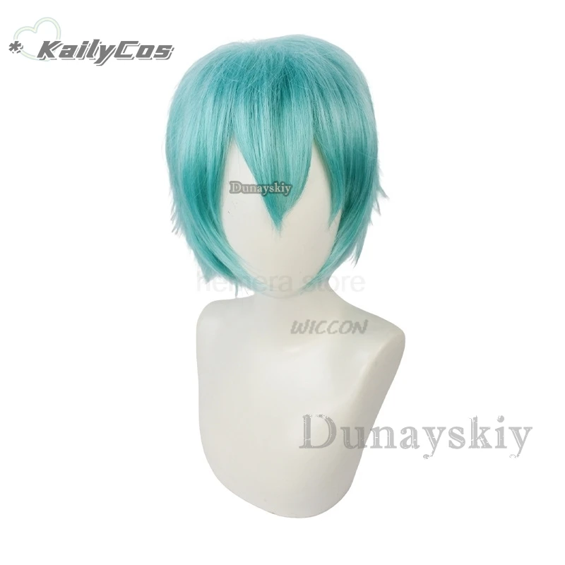 Anime Mikuo Male version Cosplay Costume Green Color Any Size Custom Made Full Set Perfect Custom black jackets with green wigs