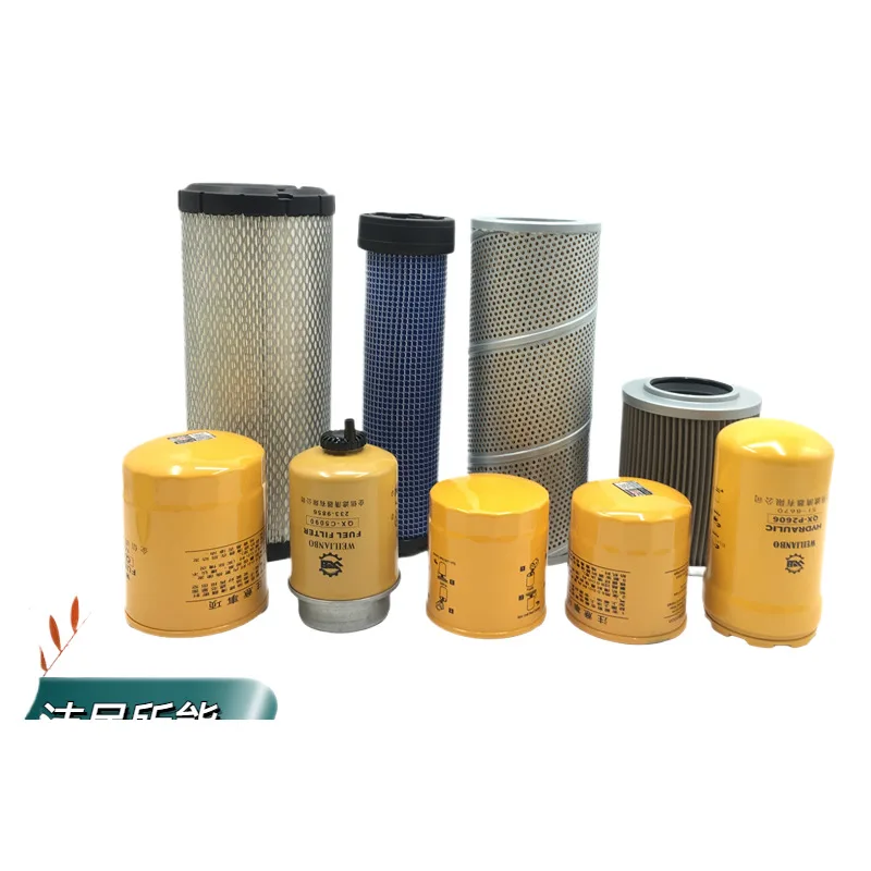 Caterpillar 307v1 307v2 machine filter, diesel filter, air filter, hydraulic return oil inlet pilot filter element, excavator ac