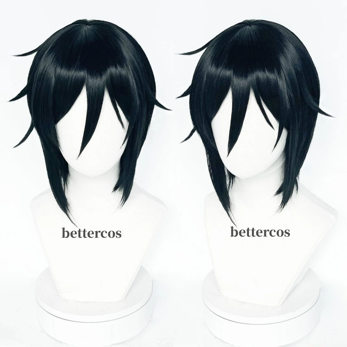 Black Butler Sebastian Michaelis Cosplay Wig Men Short Black Wig Cosplay Anime Cosplay Wig Heat Resistant Synthetic Wigs