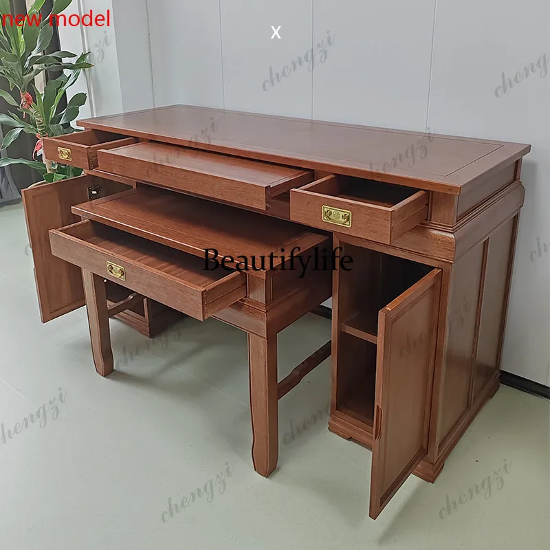 DD182Solid wood incense table Zhongtang Buddhist cabinet, living room Buddhist table, Chinese incense table