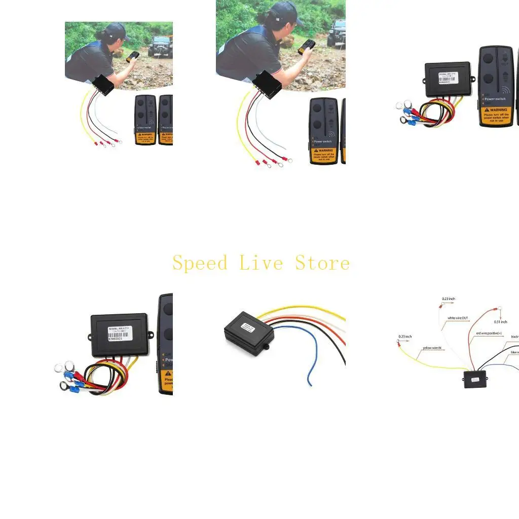 547C 12V/24V Wireless Winch Remote Compact for Off-Road Vehicles