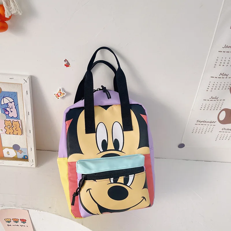 Disney New Mickey Kids Backpack Luxury Brand Boys Girls School Bags High Quality Large Capacity Kindergarten Backpacks