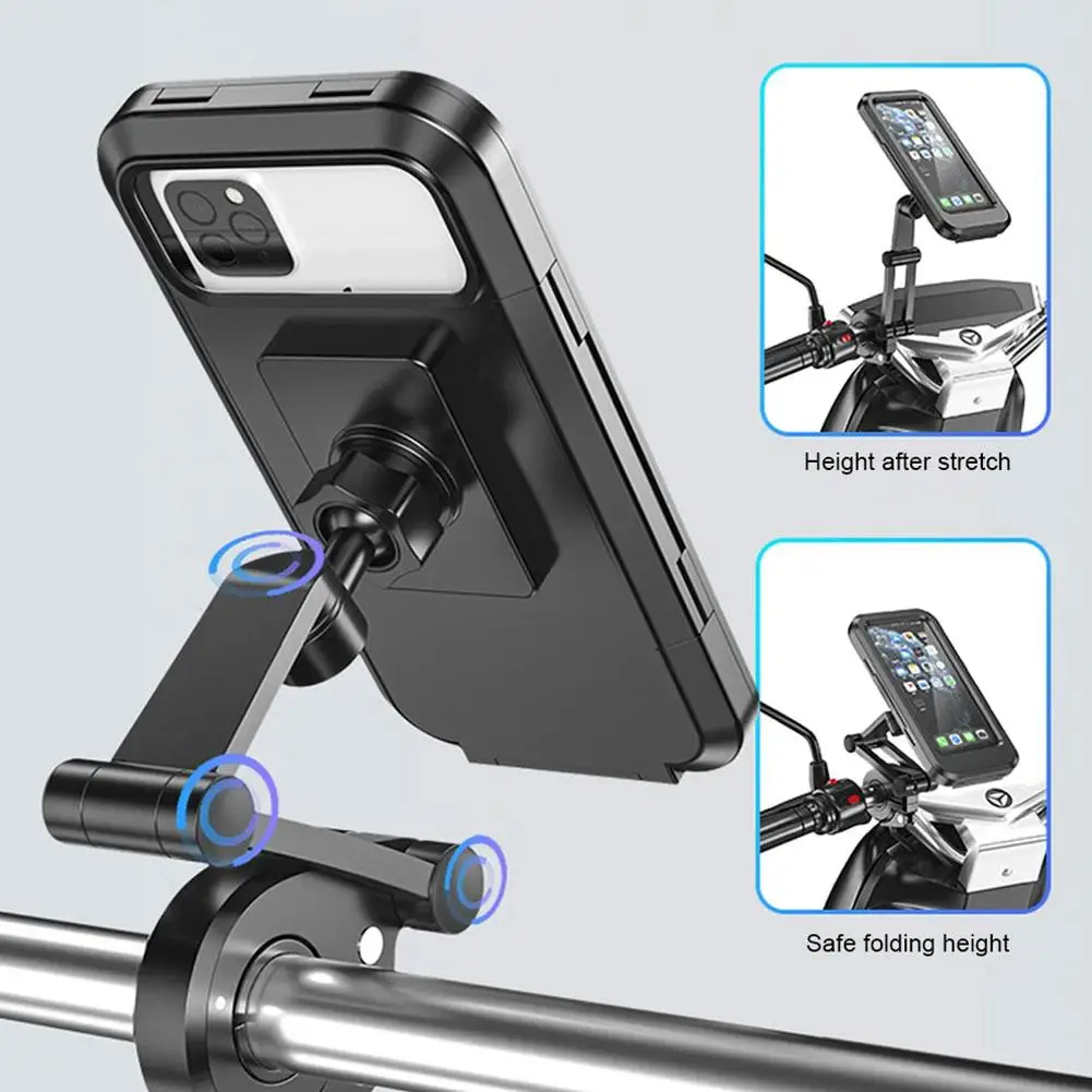 Supporto per cellulare impermeabile supporto per cellulare per bici da moto Gps supporto per telefono universale regolabile girevole a 360 gradi