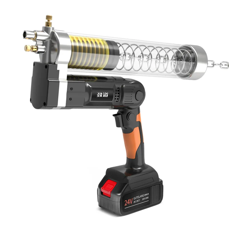 

Electric grease gun lithium battery automatic high voltage 24v rechargeable portable wireless excavator