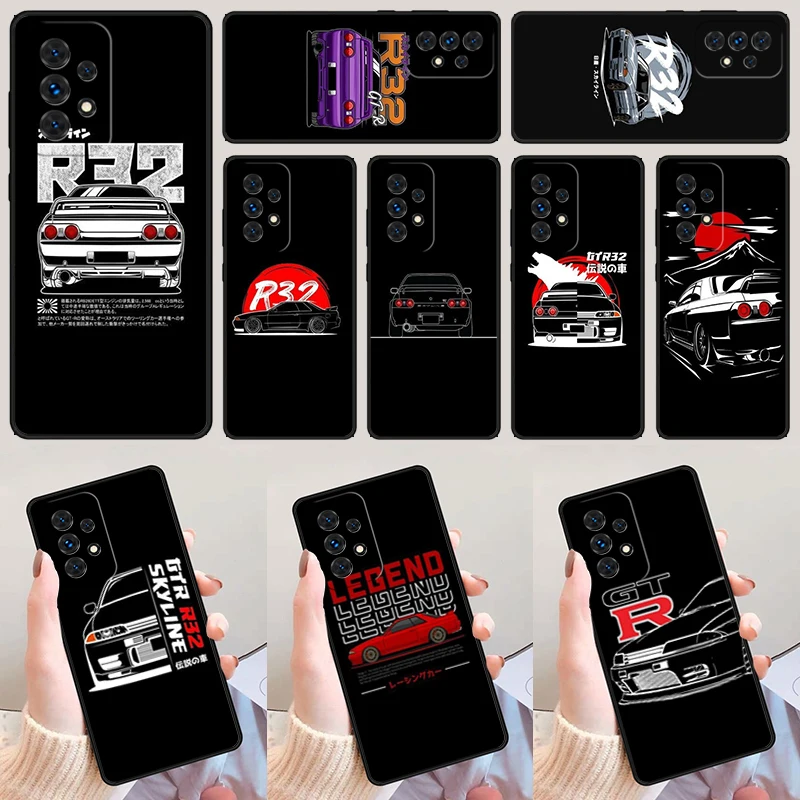 Skyline GTR R32 For Samsung Galaxy A52 A72 A73 A20e A21S A50 A70 A11 A12 A42 A31 A40 A51 A71 A32 A80 A91 Phone Case Cover