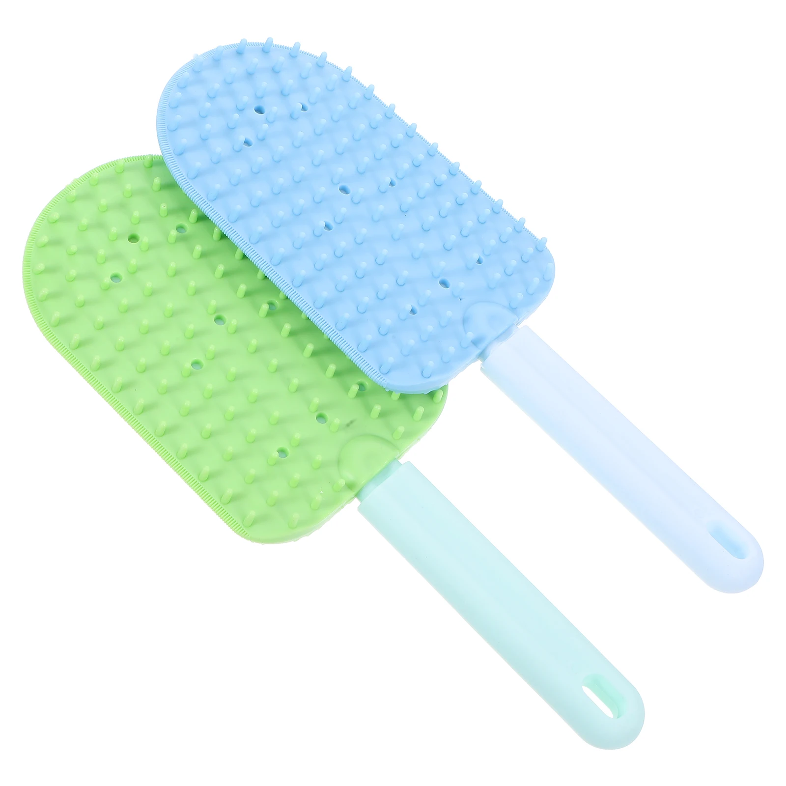 

2 Pcs Pet Grooming Tool Dog Cat Comb Pp Material Multi Functional Removing Brush Self Massager Durable Easy Maintenance