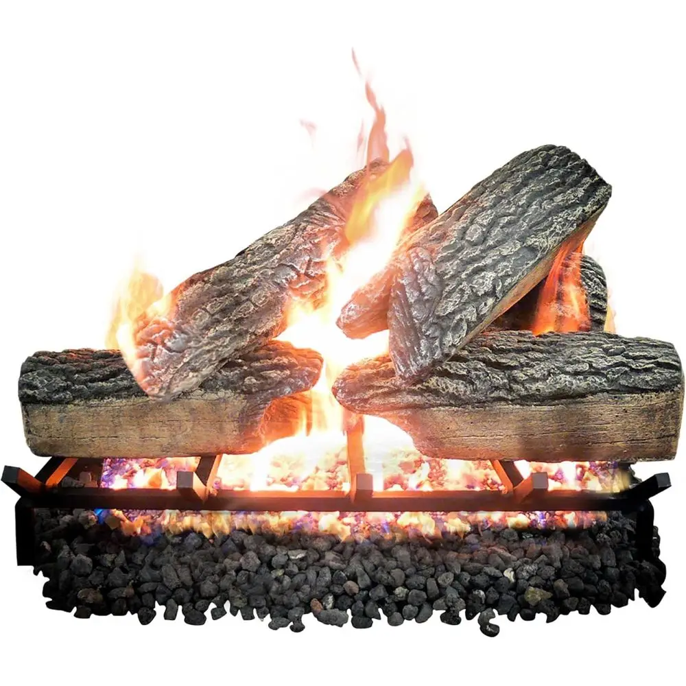 

18 премиальных вентилируемых газовых брикетов - на природном газе или пропане - дизайн Oak Blaze (только брикеты)