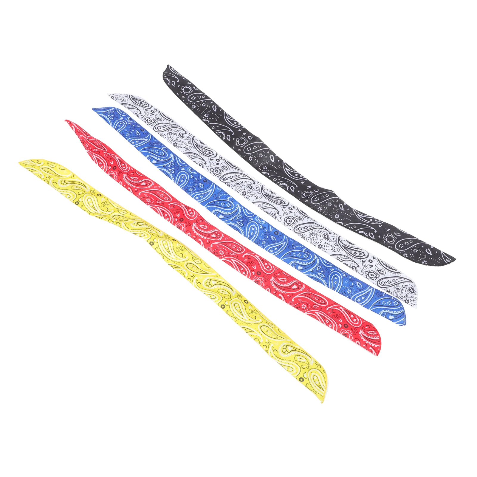 

5Pcs Rabbit Headdress Paisley Wire Headbands Stylish Hairband for Women Girls Paisley Headband Photo Props Accessories