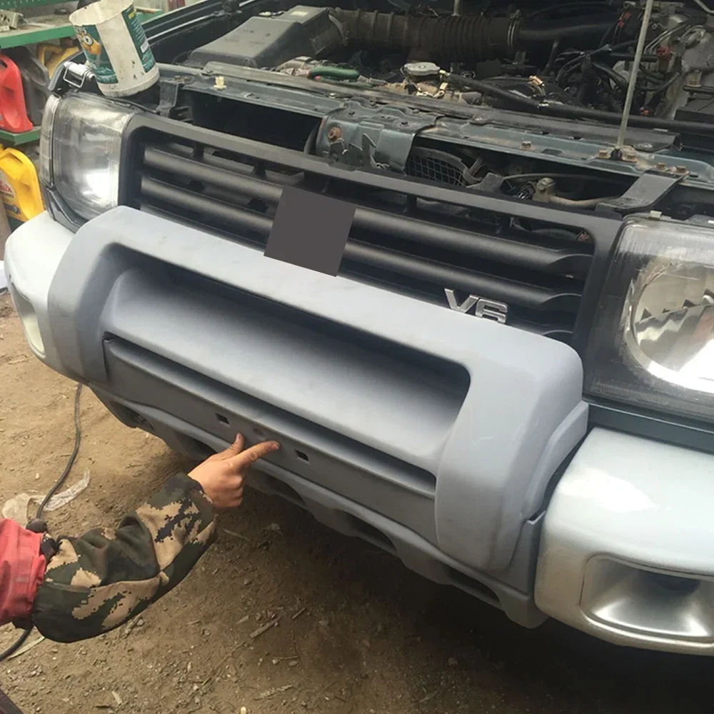 1 Pcs Euro Version Front Bumper for Pajero V30 Front Bumper Board for Montero V40 Decoration Bumper Cover for Shogun Accessories