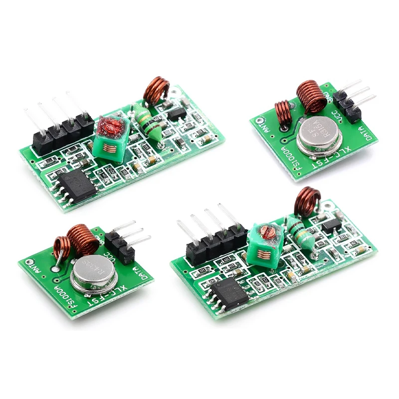 RF wireless receiver module & transmitter module board super regeneration 433MHZ DC5V (ASK /OOK) 1pair =2pcs