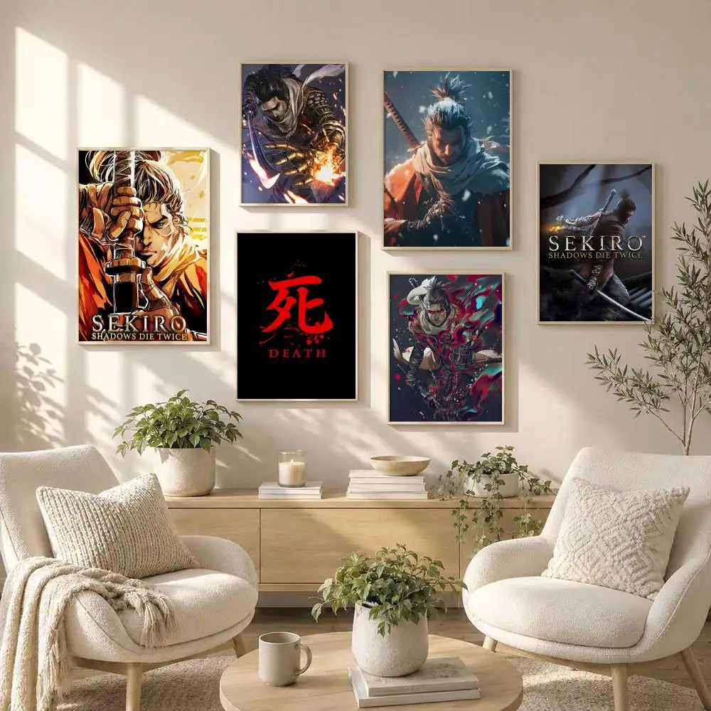 Game Sekiro Shadows Die Twice FantasY Poster HD art sticky wall waterproof home living room bedroom bar aesthetic decoration