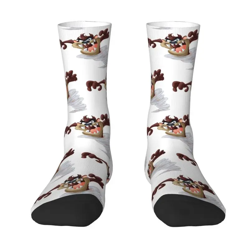 Tasmanian Devil Mens Crew Socks Unisex Funny 3D Print Taz Cartoon Comic Dress Socks