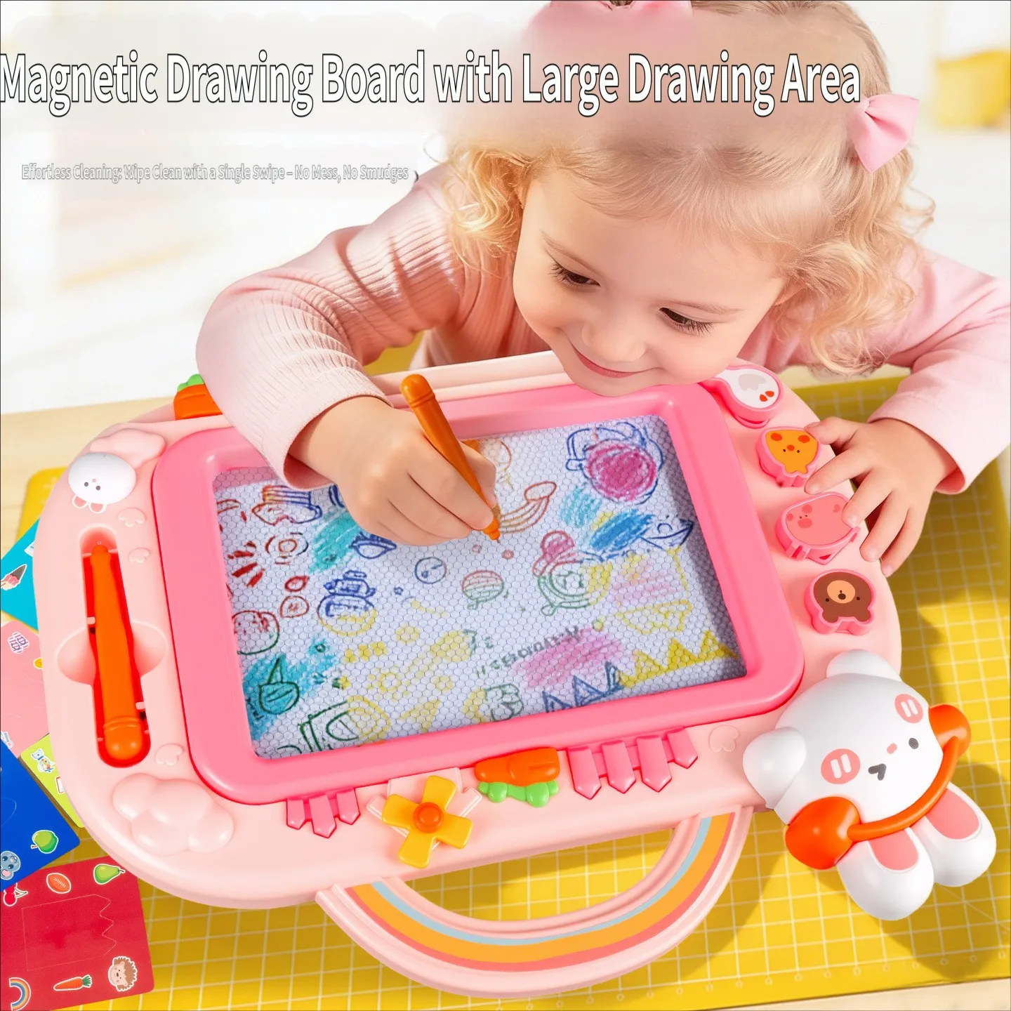 

Детский магнитный планшет для рисования с функцией стирания, цветная доска для письма, развивающие игрушки, стол для раннего обучения рисованию