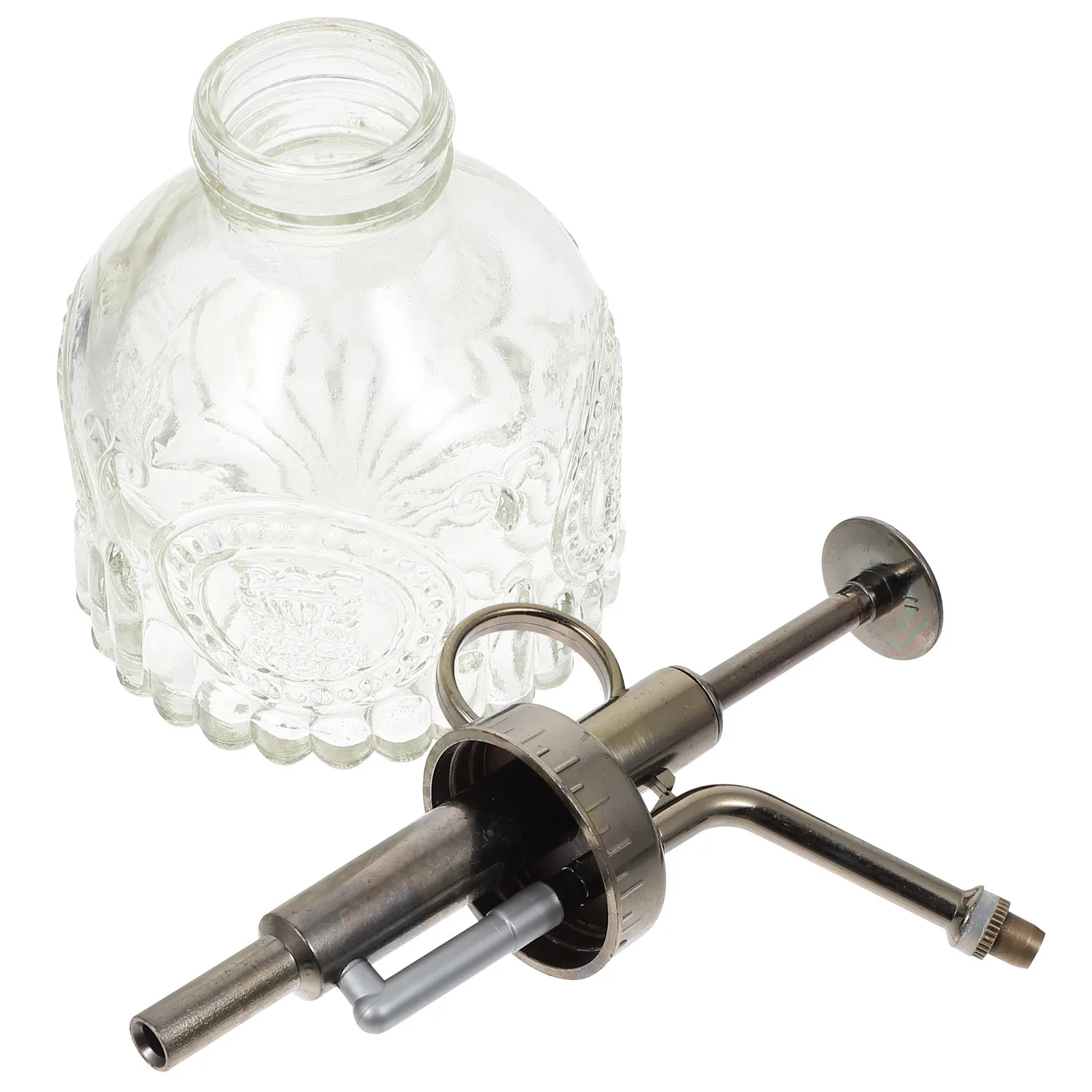 

1Pcs Embossed Glass Watering Can Vintage Plant Mister Spray Bottle Precise Stream for Indoor Outdoor Bonsai Flowers Succulents