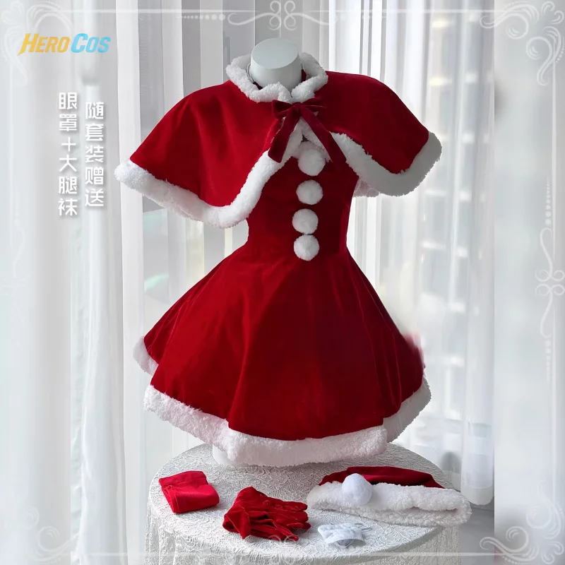 

HERO Cos Love Chunibyo & Other Delusions Takanashi Rikka, зимнее платье, костюм для косплея (S-2XL), женские костюмы на Хэллоуин