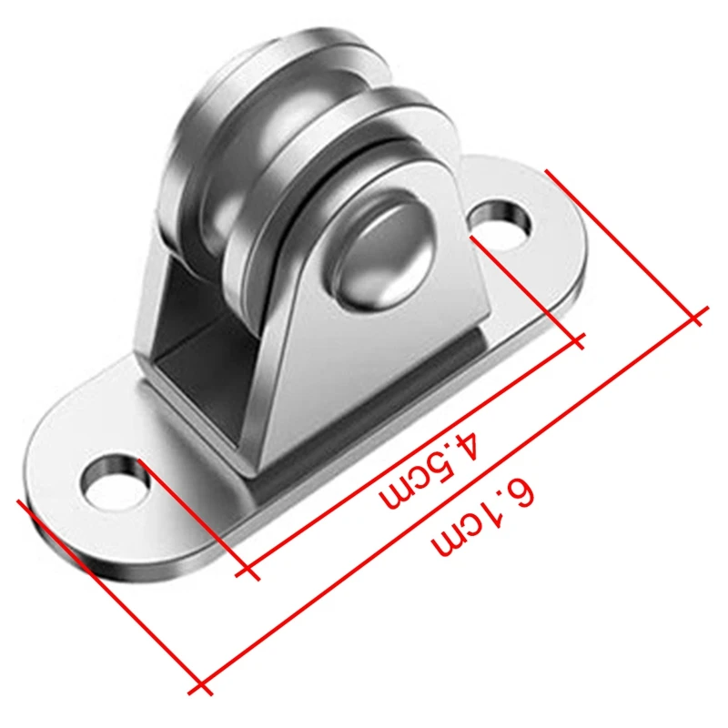 304 Stainless Steel Pulley Block, Small Pulley Block Silent Pulley, Material Handling and DIY Kits Moving, 8PCS