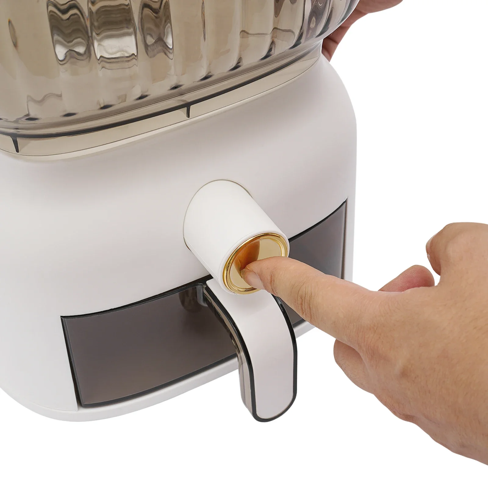 موزع أرز 22 رطل، حاوية تخزين كبيرة محكمة الغلق مع كوب أرز ومنظم مطبخ للأرز والفاصوليا والحبوب