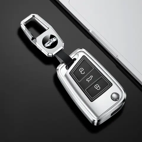 Metal Car Remote Key Cover Case Holder shell Protector Fob For VW Volkswagen T-ROC Golf 7 Polo Tiguan T-Cross Jetta EOS Beetle