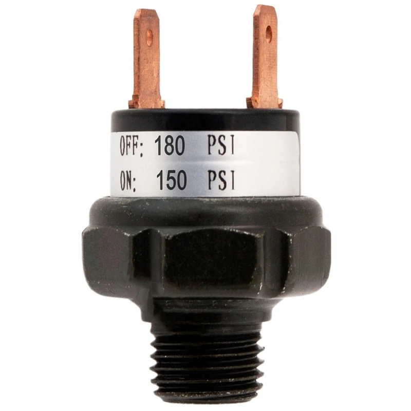 Npt 1/4 Air Compressor Tank Pressure Control Switch 150 Psi On-180 Psi Off Air Ride Suspension(3Pk)