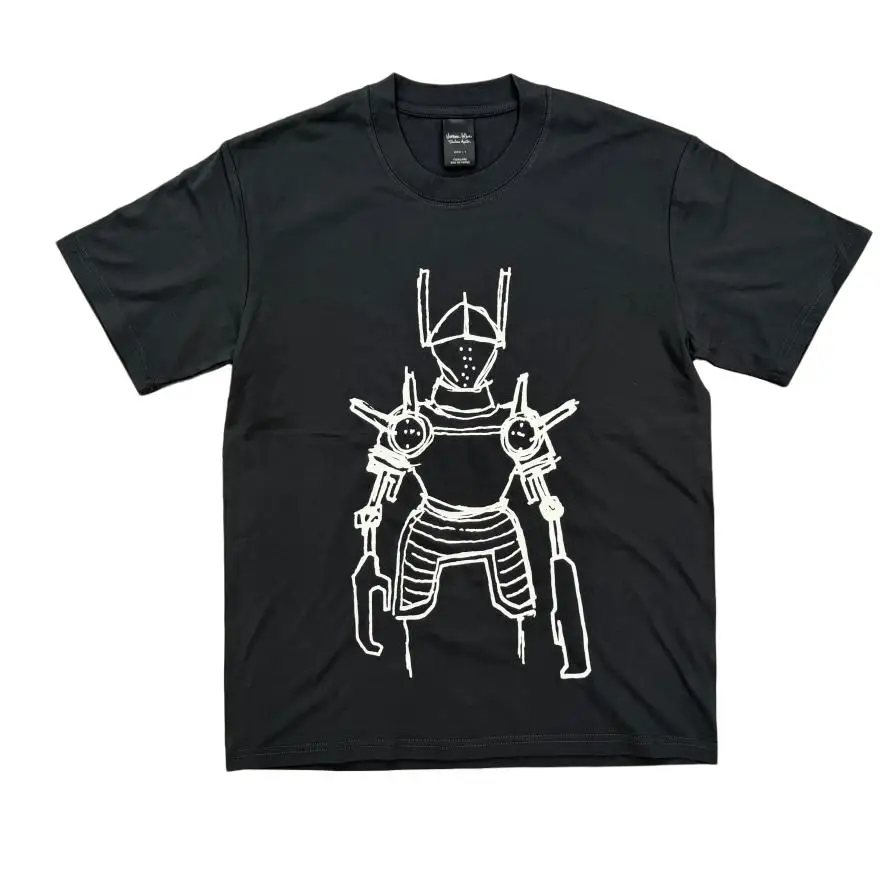 New Men N9 Gio Barn SS01 Knight Extra Robot T Shirts T-Shirt Hip Hop Skateboard Street Cotton T-Shirts Tee Top US Size #F68