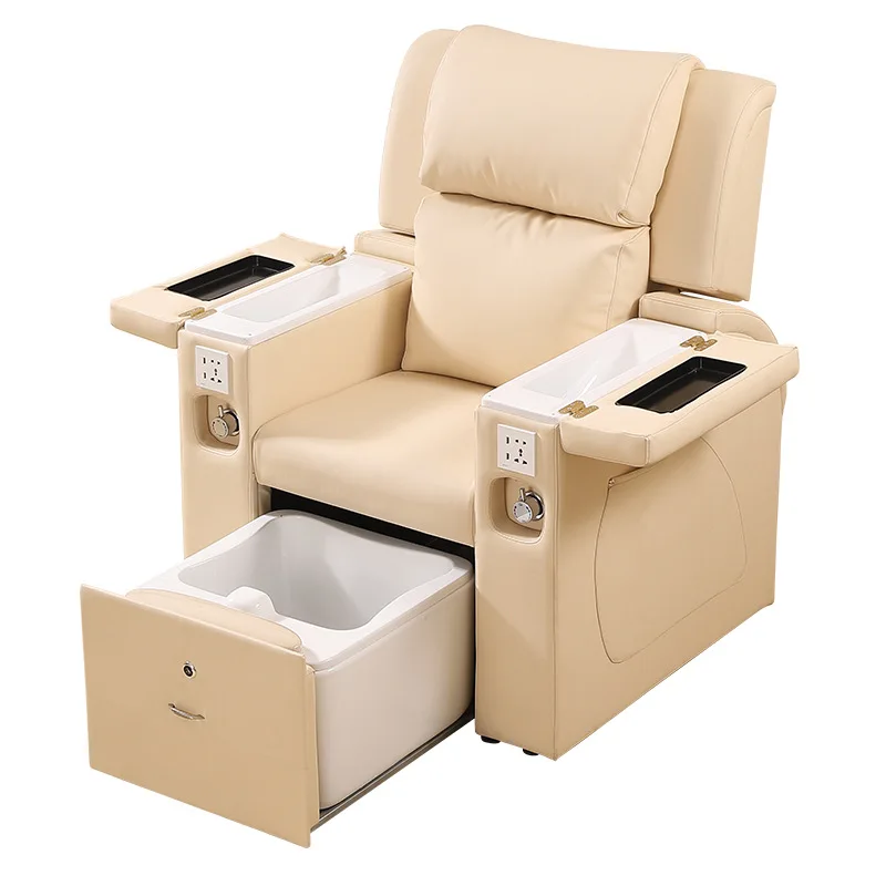 Electric Manicure Sofa, Spa Chair for Nail Salon, Beauty Parlor Pedicure Chair, 3 in 1 Function, Comfortable and Durable
