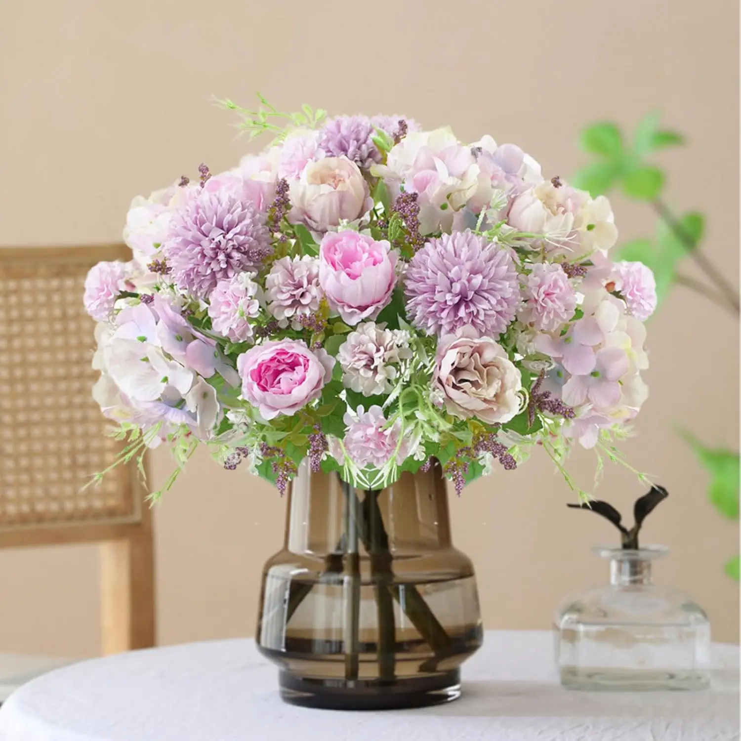 Künstliche Blumen Seiden-Pfingstrosen Hortensien Festival Hochzeit Brautstrauß Heim Zimmer Tisch Outdoor Garten Bogen DIY Geschenk Deko Kopfschmuck