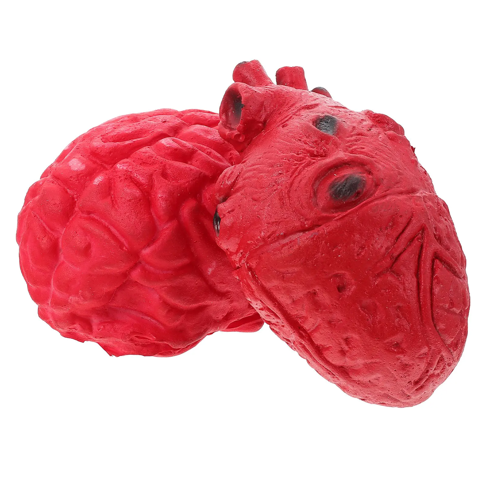 

2 шт. Декоративные элементы для Хэллоуина: имитация человеческих органов, искусственный мозг, искусственный сердечный ритм, реалистичные страшные декорации для сцены и дома с привидениями