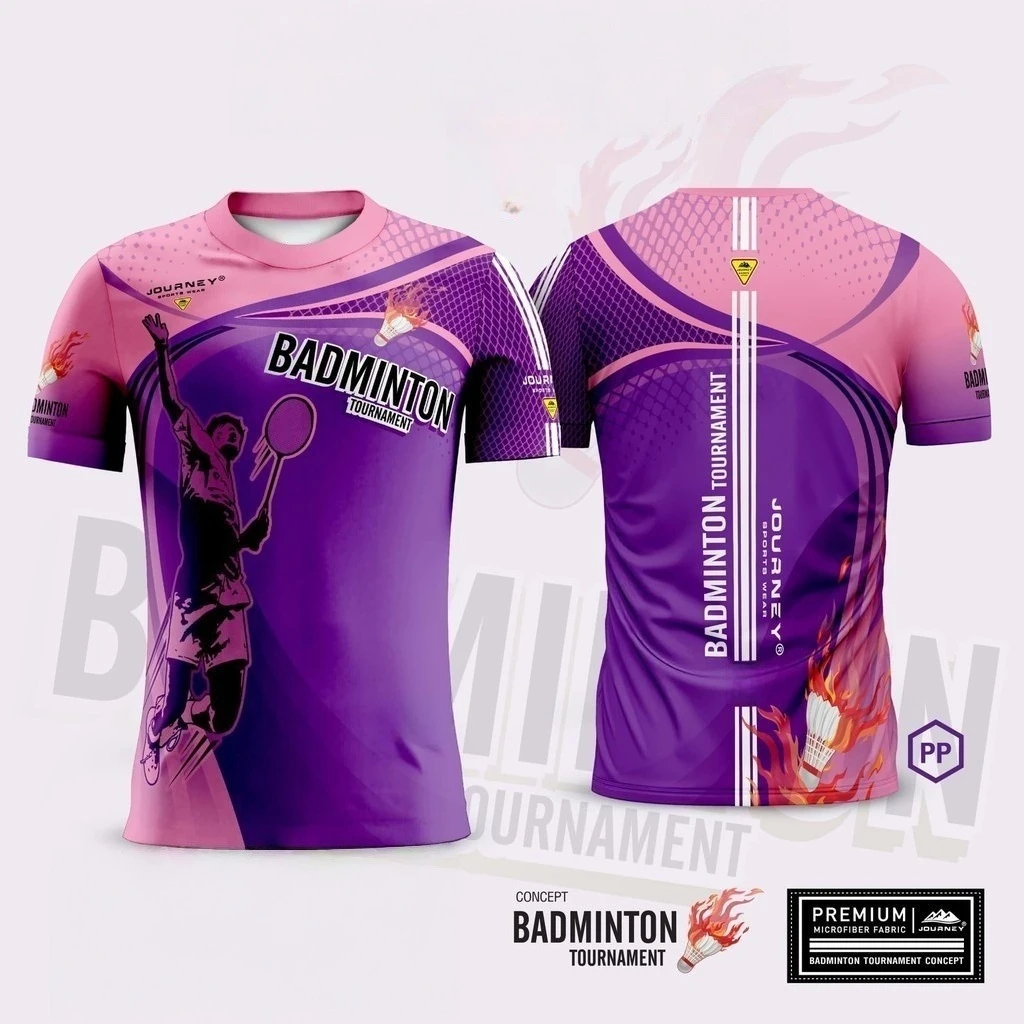 2025 BADMINTON T Shirt da uomo completamente sublimato Sport estivi Traspirante a maniche corte T-shirt con stampa 3D ad asciugatura rapida