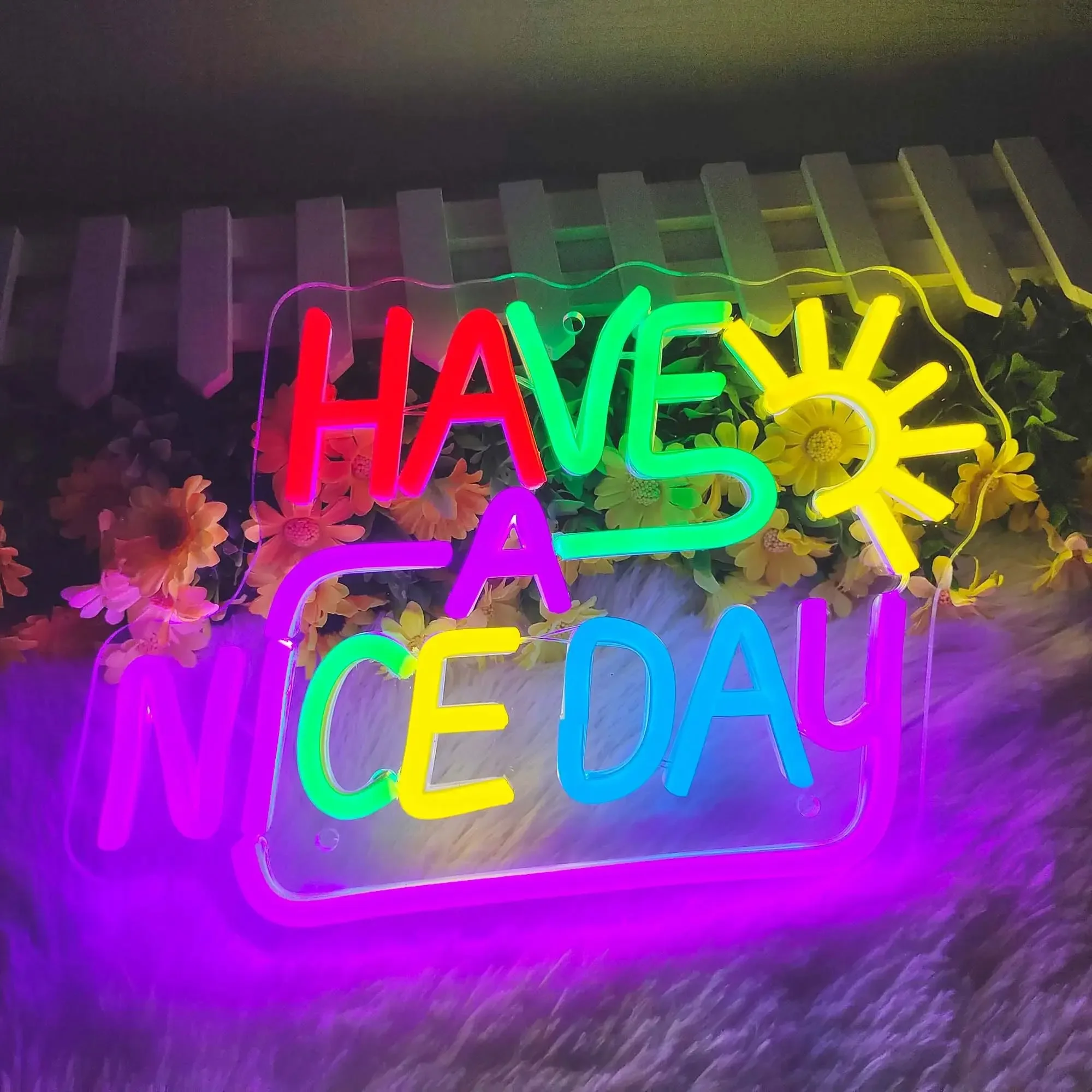 ハッピーデイ-ネオンサイン-usb調光式ledネオンライトサイン-ドリンクバー、男の隠れ家、寝室、ゲームルーム、パーティー、壁飾り用