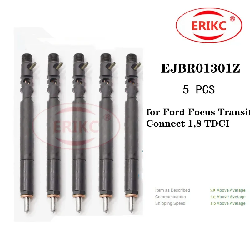 

ERIKC 5 PCS EJBR01301Z Common Rail Spare Parts Injector EJBR 013 01Z for Ford Focus Transit Connect 1,8 TDCI