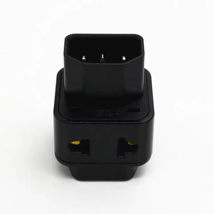 2 In 1 IEC 320 C14 Male To C13 Female Power Adapter PDU/UPS C13 Universal Female AU/US/UK/EU Special Conversion Plug