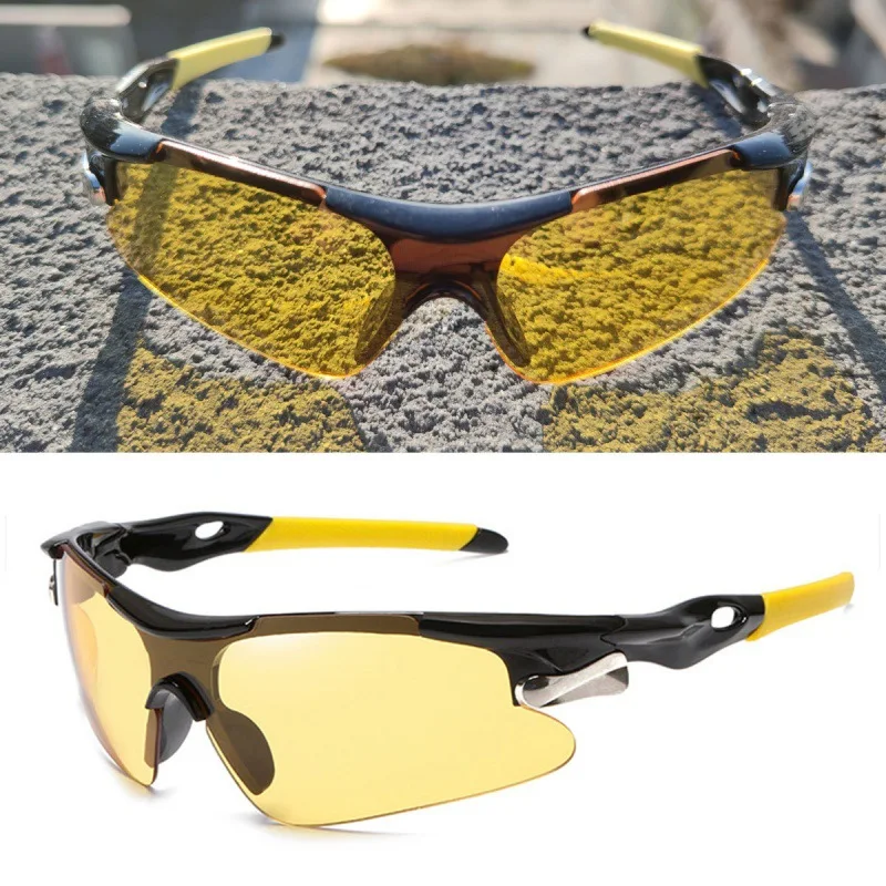 Men Sports Glasses Fashion Designer Cycling Sunglasses For Women Vintage One Piece Semi Rimless Outdoor Goggle Mirror Eyewear