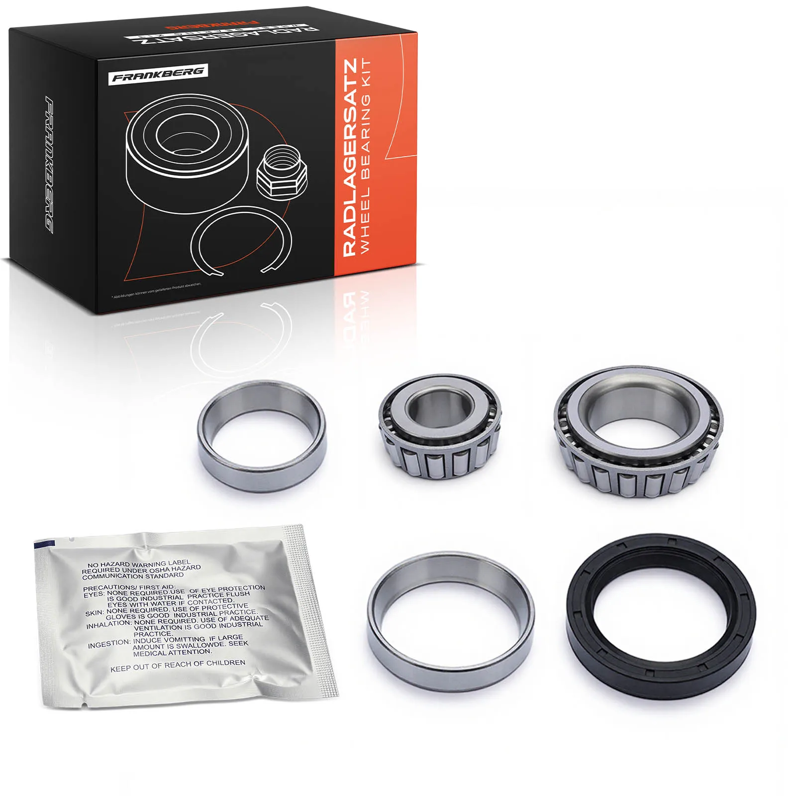 Frankberg 1x Wiellager Wiellagerset Vooras Links of Rechts voor Mercedes-Benz SL R107/8W115 2.0L-5.0L 31212634103 1583567