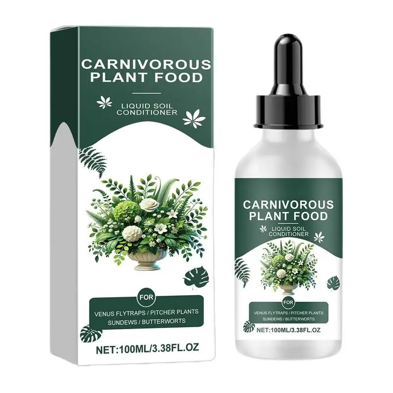 Venus Flytrap Food Drops Plant Growth Nutrient 100ml Carnivorous Liquid Plant Food Feeding Supplement Drops For Venus Flytraps