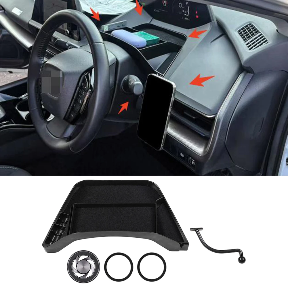 

Car Storage Box For TOYOTA For Prius For 60 Series 2023 Mobile Phone Holder Mounting Accessories Dashboard Storage Tray 34*20*10