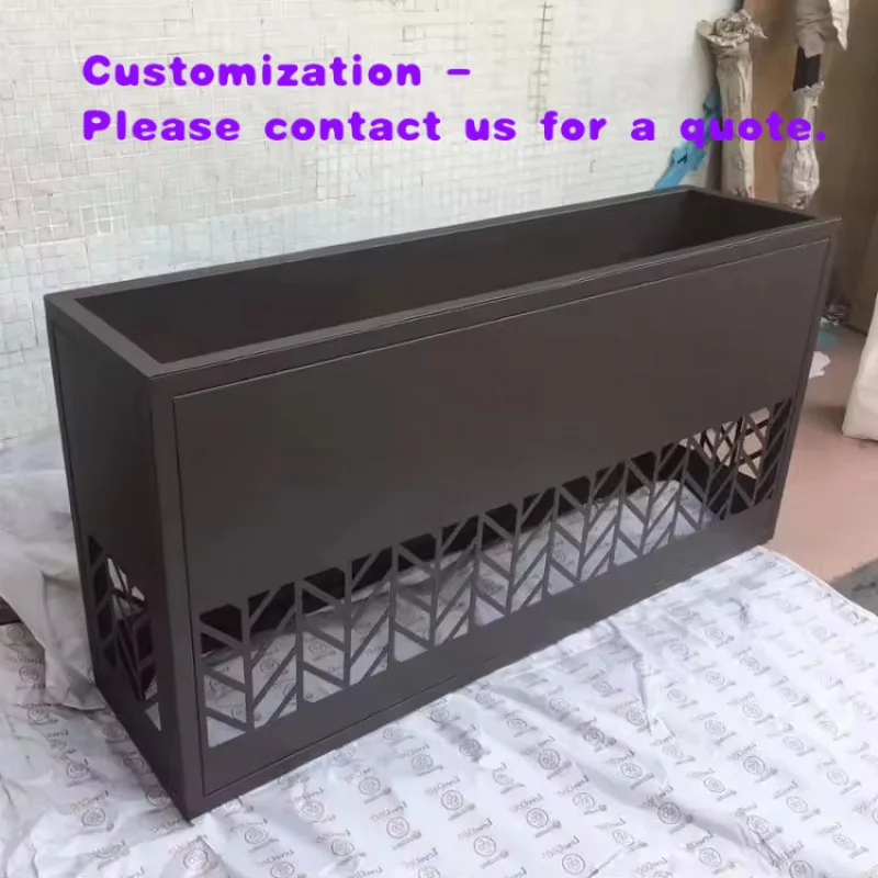 custom.Factory Custom Outdoor square Large Metal Stainless Steel 304 Flower Pot