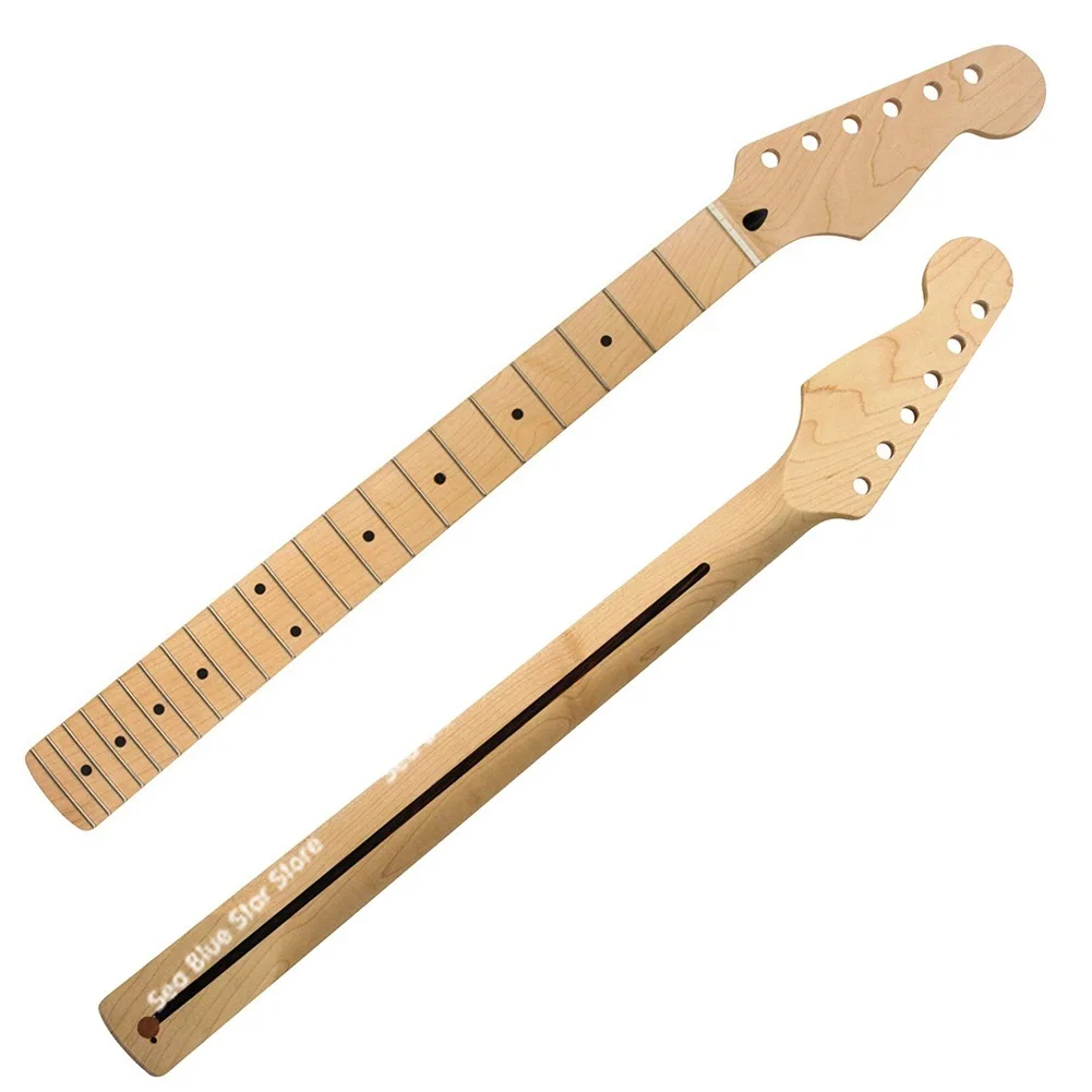 

22 frets, Maple Fingerboard, Electric Guitar Neck Handle for Fenders ST Strat -- with Back Midline