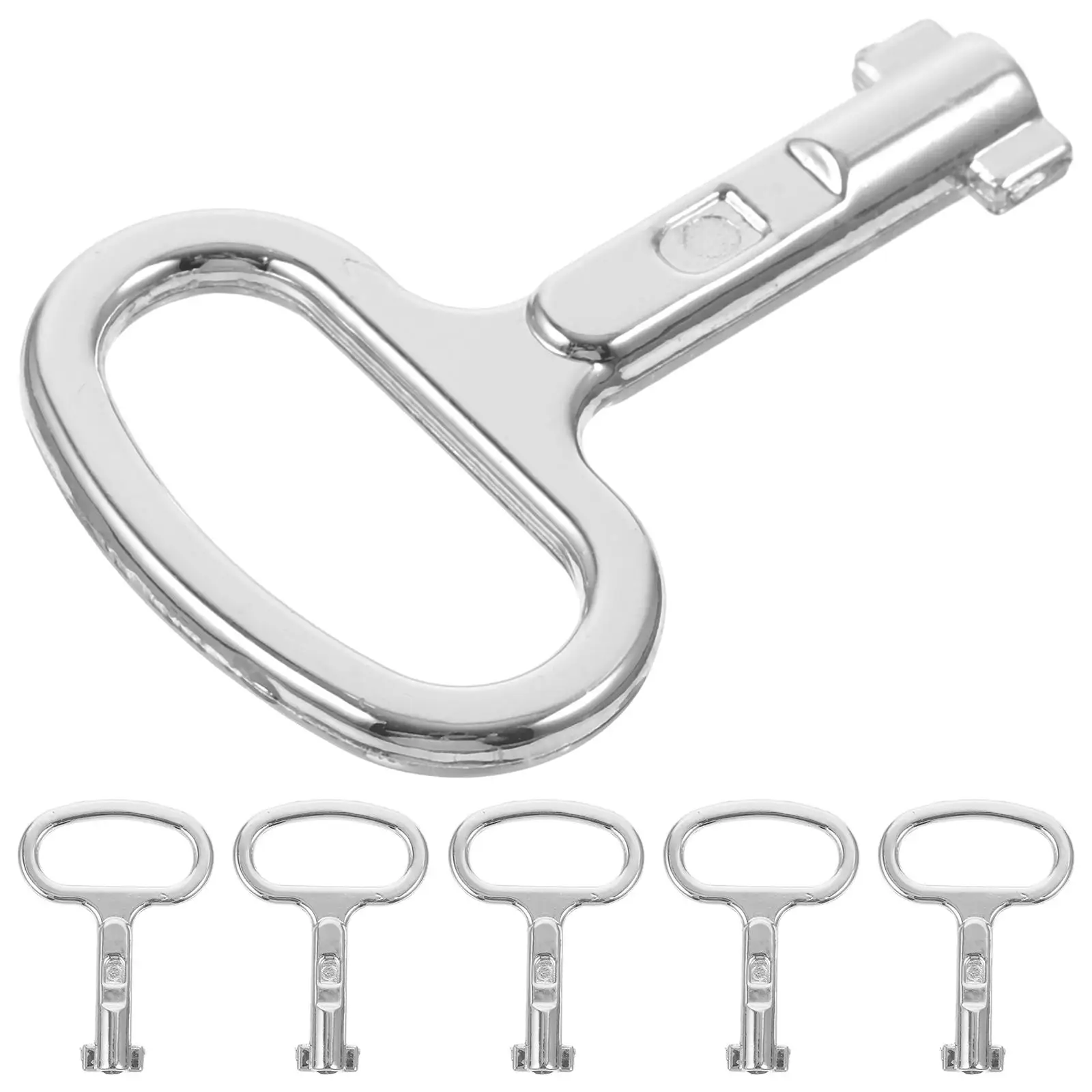 

6PCS Electric Cabinet Keys Aluminum Alloy Triangular Key Wrench Utility Meter Box Keys for Electric Water Gas Valves