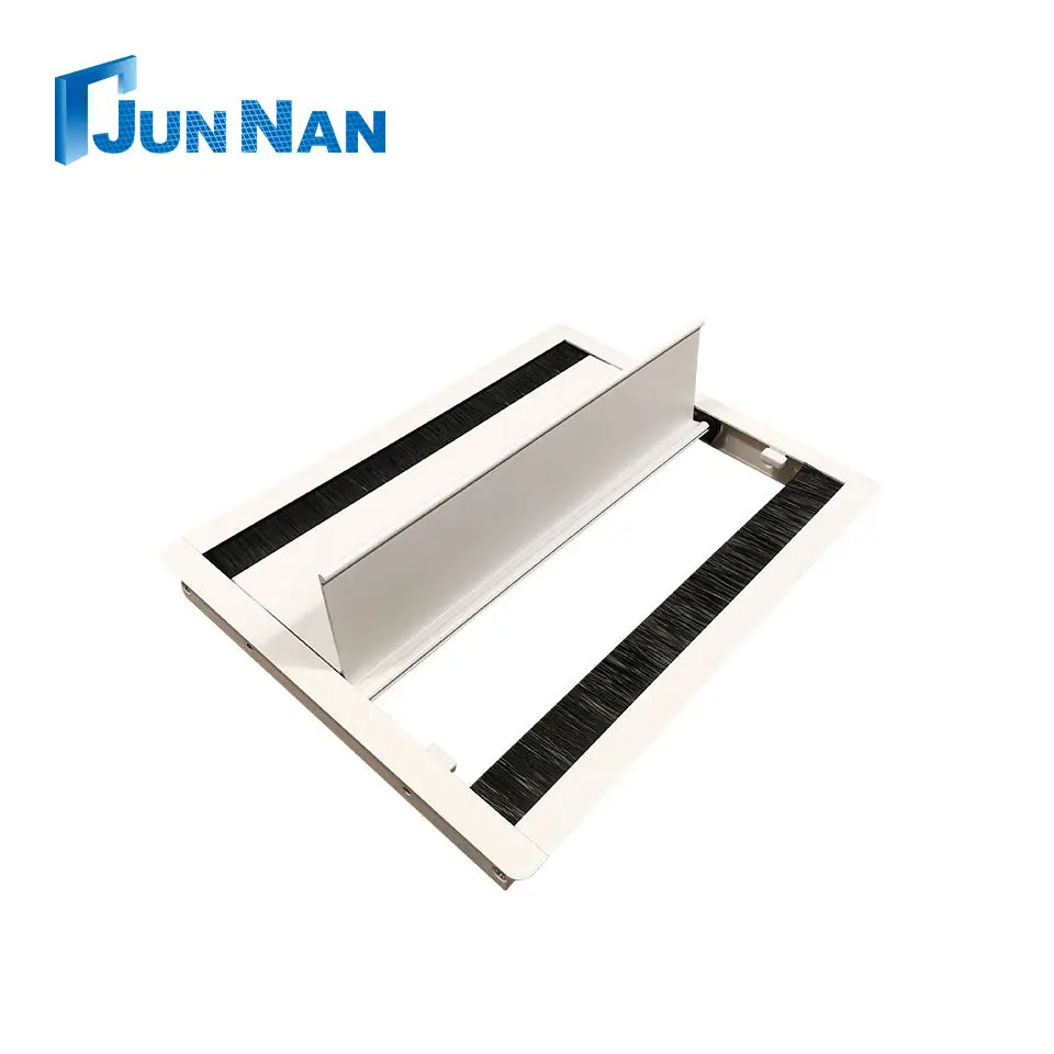 Furniture Conference System Office Desk Double Open Brush Desk Cable Management Box Wire Hole Cover Cable Box Grommet Wire
