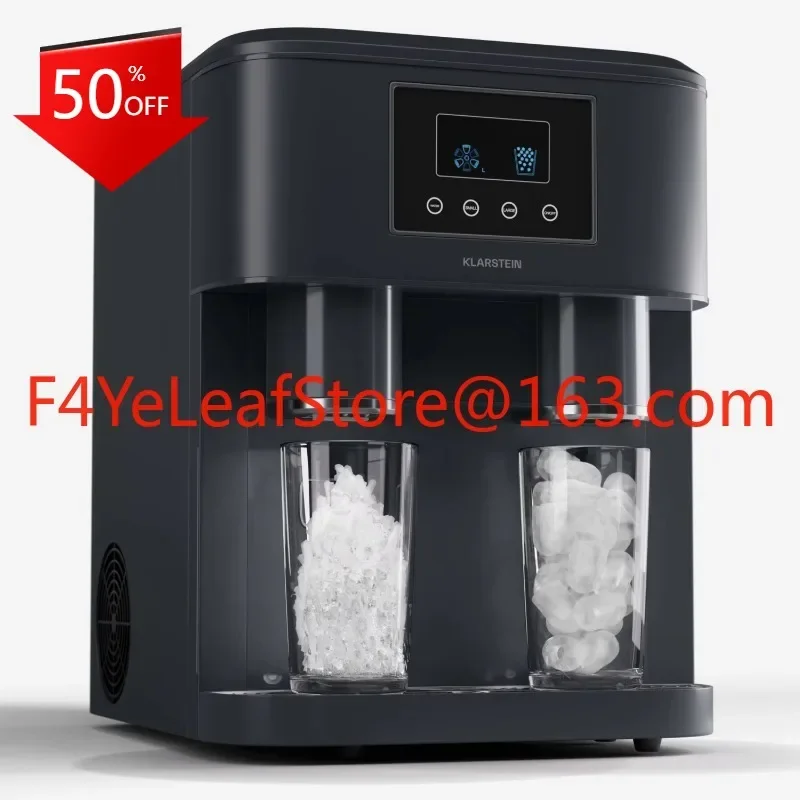 Commercial Ice Machine Counter top Ice Maker Steel Ice Cube Maker with Cool Water Dispenser for Office Automatic Water Dispenser