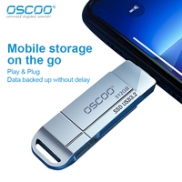 OSCOO SSD USB Flash Drive SU001 USB3.2 Gen1 &Type C 256GB 512GB External SSD Flash Drive Pendrive TypeC Read Speed Up to 550MB/s