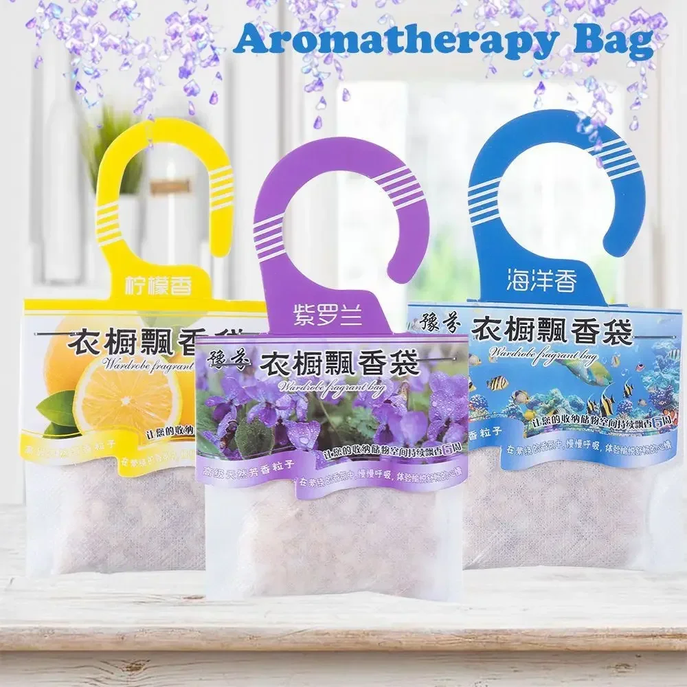 Natural Hangable Fragrant Fragrances Spices Bags Wardrobe Sachets Deodorizing Paper Aromatherapy Bag Home Cabinet Air Fresheners