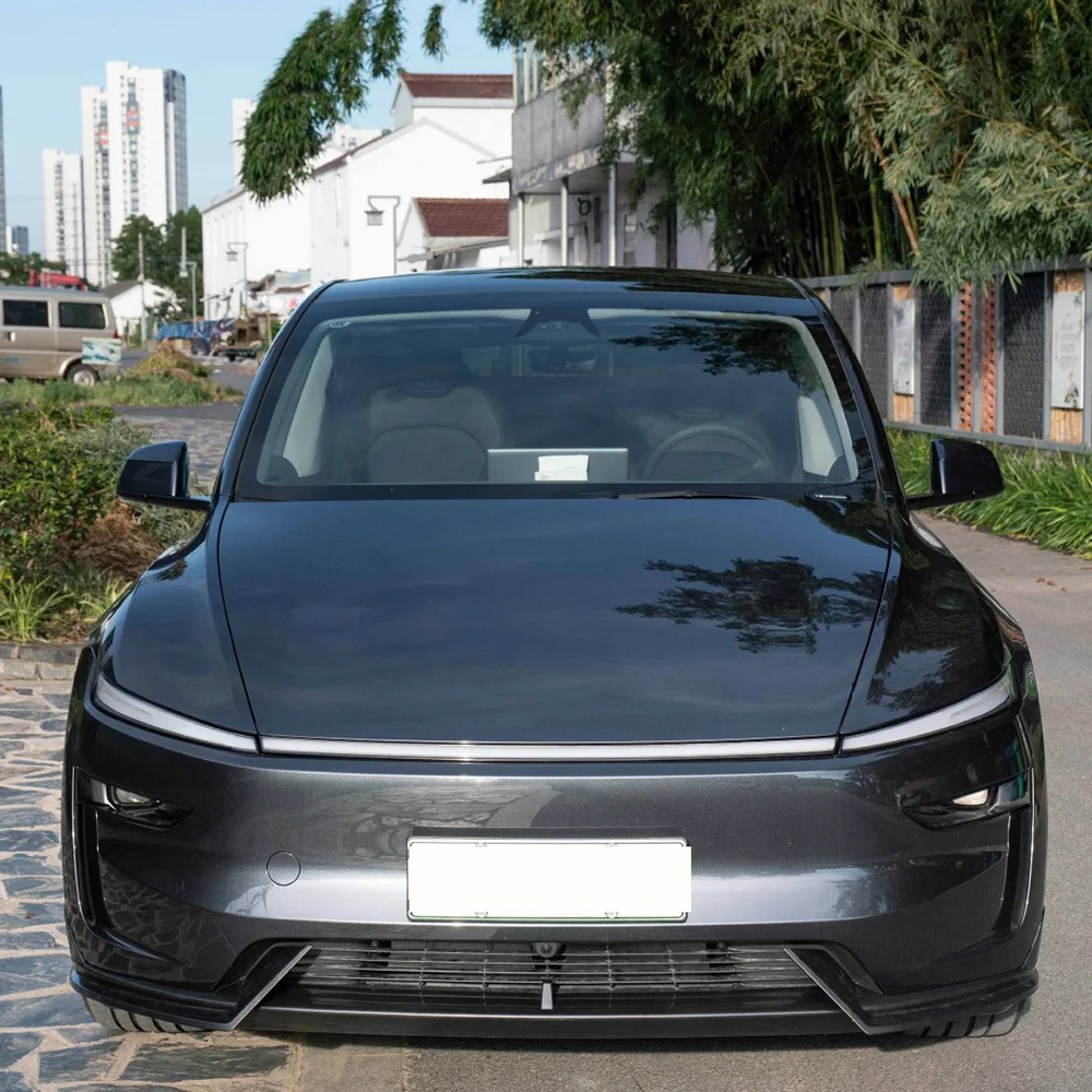 Für Tesla Model 3 Highland Model Y Juniper Ohne Bohren Frontstoßstangen-Lippe 2017-2025 Frontspoiler Splitter Kinn-Schutz ﻿